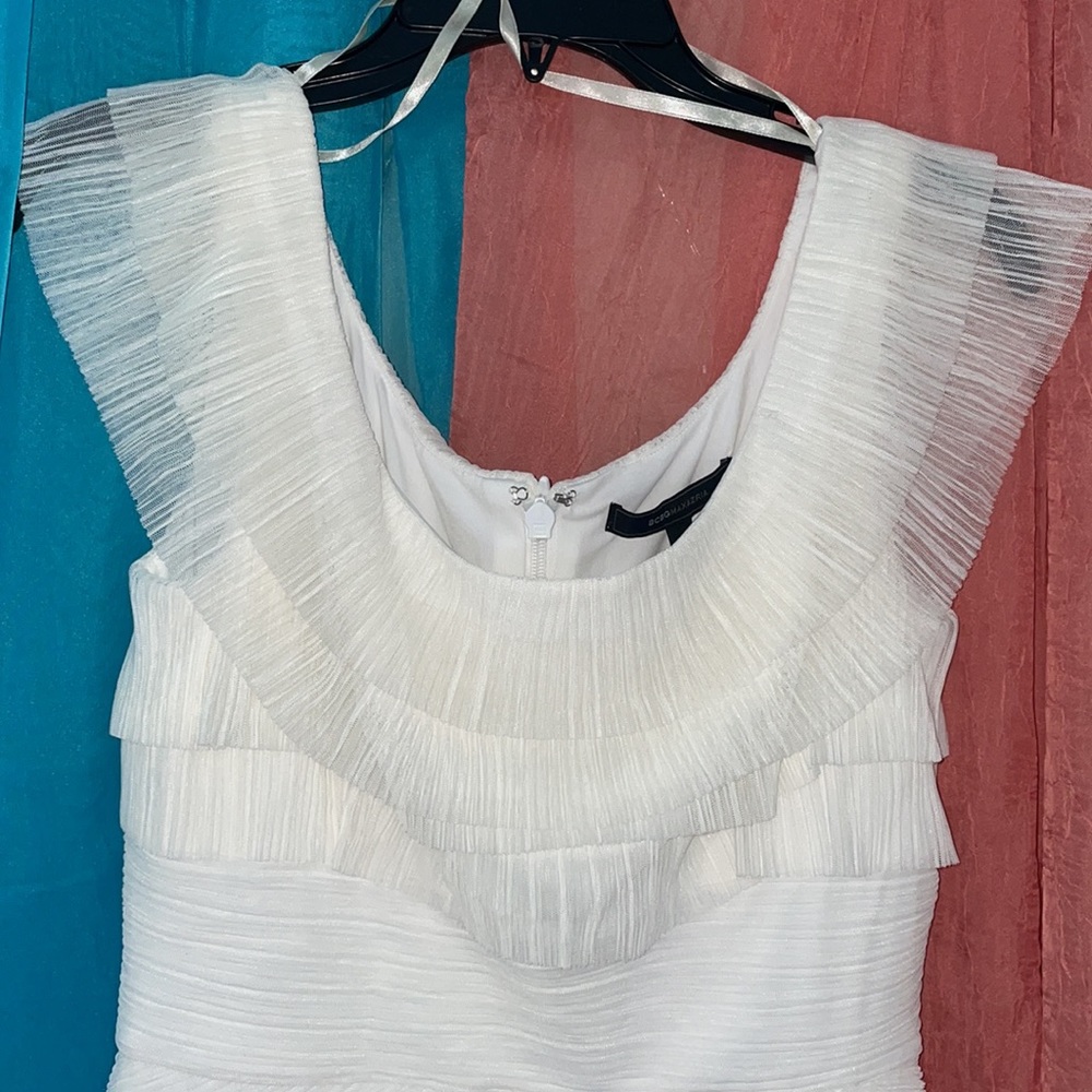 🔥BCBGMaxazaria Briana organza short pleated dress - Picture 3 of 6